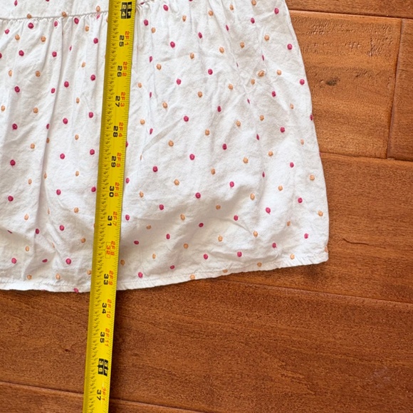 Loft Puff Sleeve Polka Dot Embroidered Tiered Dressb Size S Boho - Picture 5 of 14